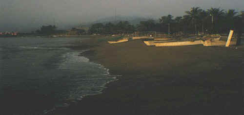 Fishing boats at Playa San Pedrito in Manzanillo, Mexico