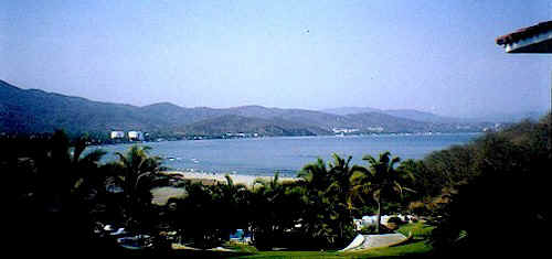 Santiago Bay in tropical Manzanillo, Mexico