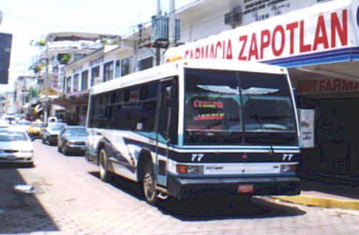 bus destinations are on the windshield