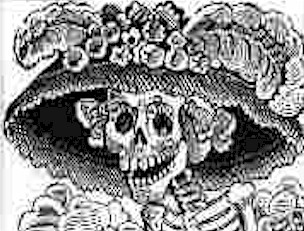 Posada's influence can be seen everywhere during Dia de los Muertos