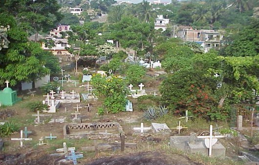Hillside of crosses