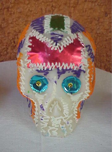 Sugar skulls come in many sizes