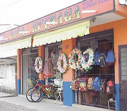 Variety store sells hand-fashioned "coronas"