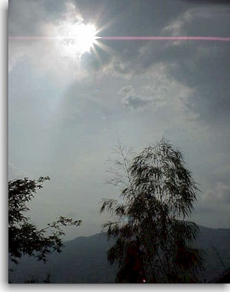 Mid-day at about 7,000 ft.