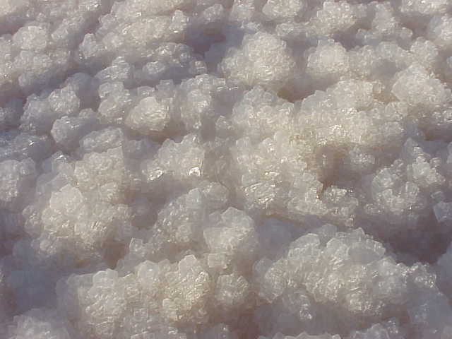 Salt crystals left behind by the evaporating seawater contain 84 different minerals.