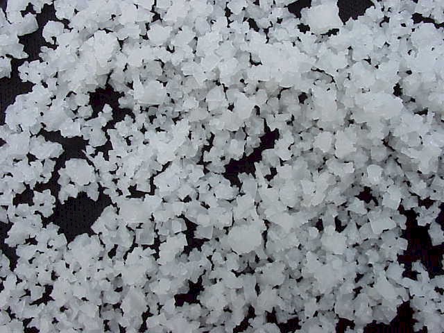 Sea salt ready for grinding