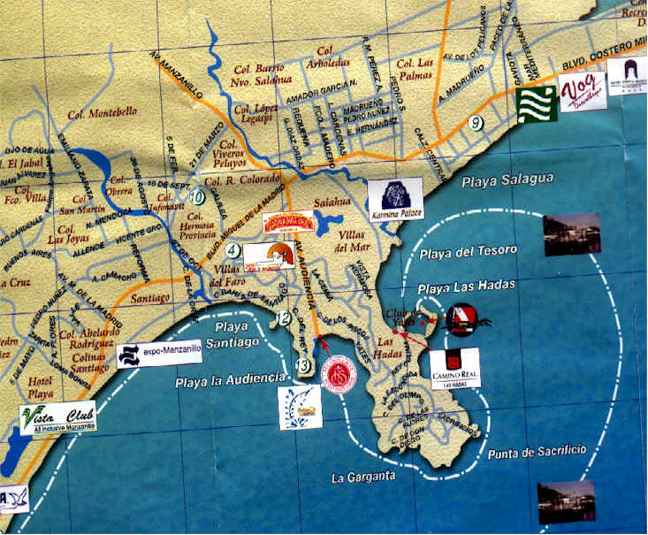 The major 5-star hotels are on this peninsula