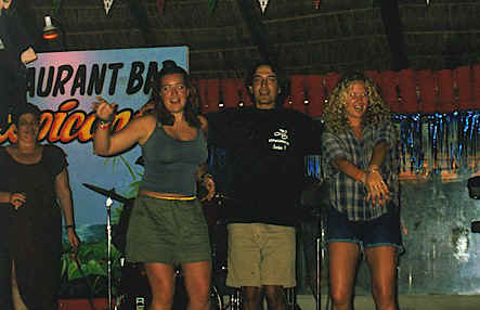 Crystal, Fer and Jennifer rockin out!