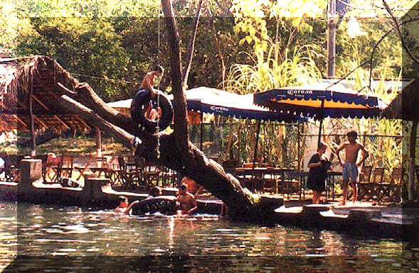 A picnic area named Agua Fria near Manzanillo