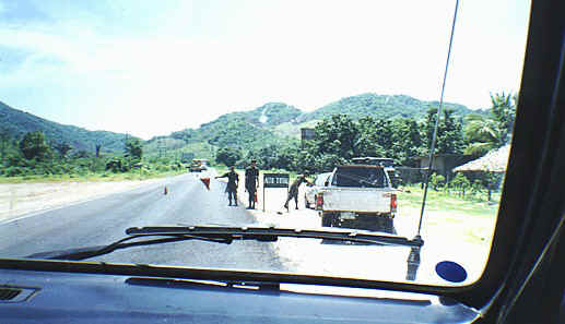 Roadside checkpoint, hide your guns and drugs!