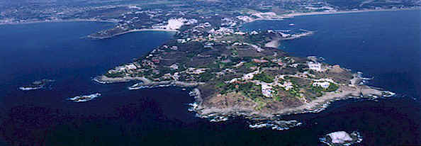 Santiago and Manzanillo bays in Manzanillo, Mexico